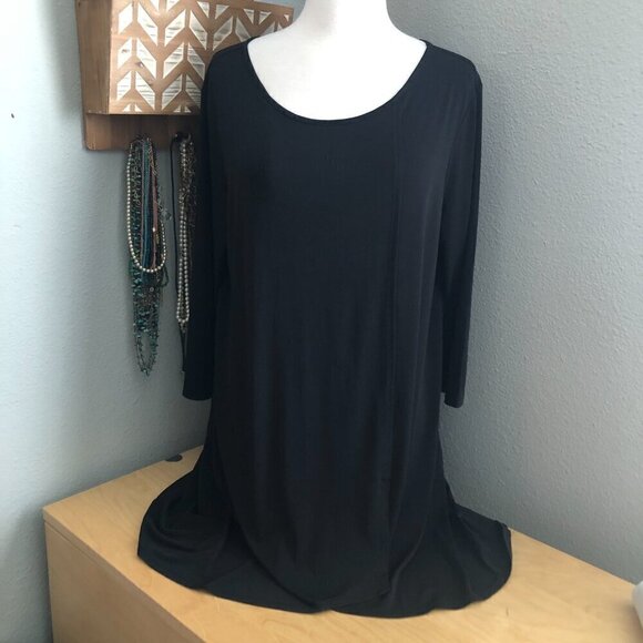 Chico's Jersey Knit Tunic Top - size 2 or L or 12 / 14 - Picture 1 of 7